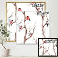 thumbnail image 4 of Designart 'Little Birds Sitting On The Tree Branches III' Traditional Framed Canvas Wall Art Print, 4 of 5