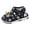 Black, variant on TJAZFJPA Baby Walking Shoes Black Summer Children Infant Toddler Shoes Girls Sandals Flat Bottom Non Slio Open Toe Slip Breathable Soft Cartoon Space Pattern Baby Walking Shoes Black