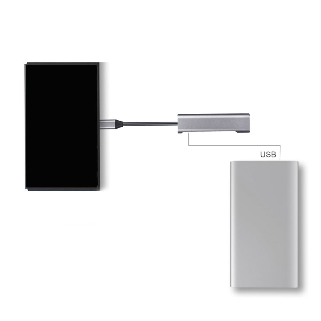 Portable Multifunction USB C Docking Station Charging, USB 3.0 Port for Laptops and Smartphones Homes Office Setups