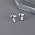 thumbnail image 3 of Tiny Mushroom Stud Earrings for Women 925 Sterling Silver Cute Cartoon Sleeper Earring Cartilage Lobe Piercing Studs Minimalist Lovely Easter Jewelry Friendship Gifts Hypoallergenic, 3 of 4