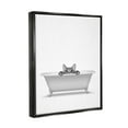 thumbnail image 3 of Stupell Industries Cat Peeking Bathroom Tub Animals & Insects Painting Black Floater Framed Art Print Wall Art, 3 of 9