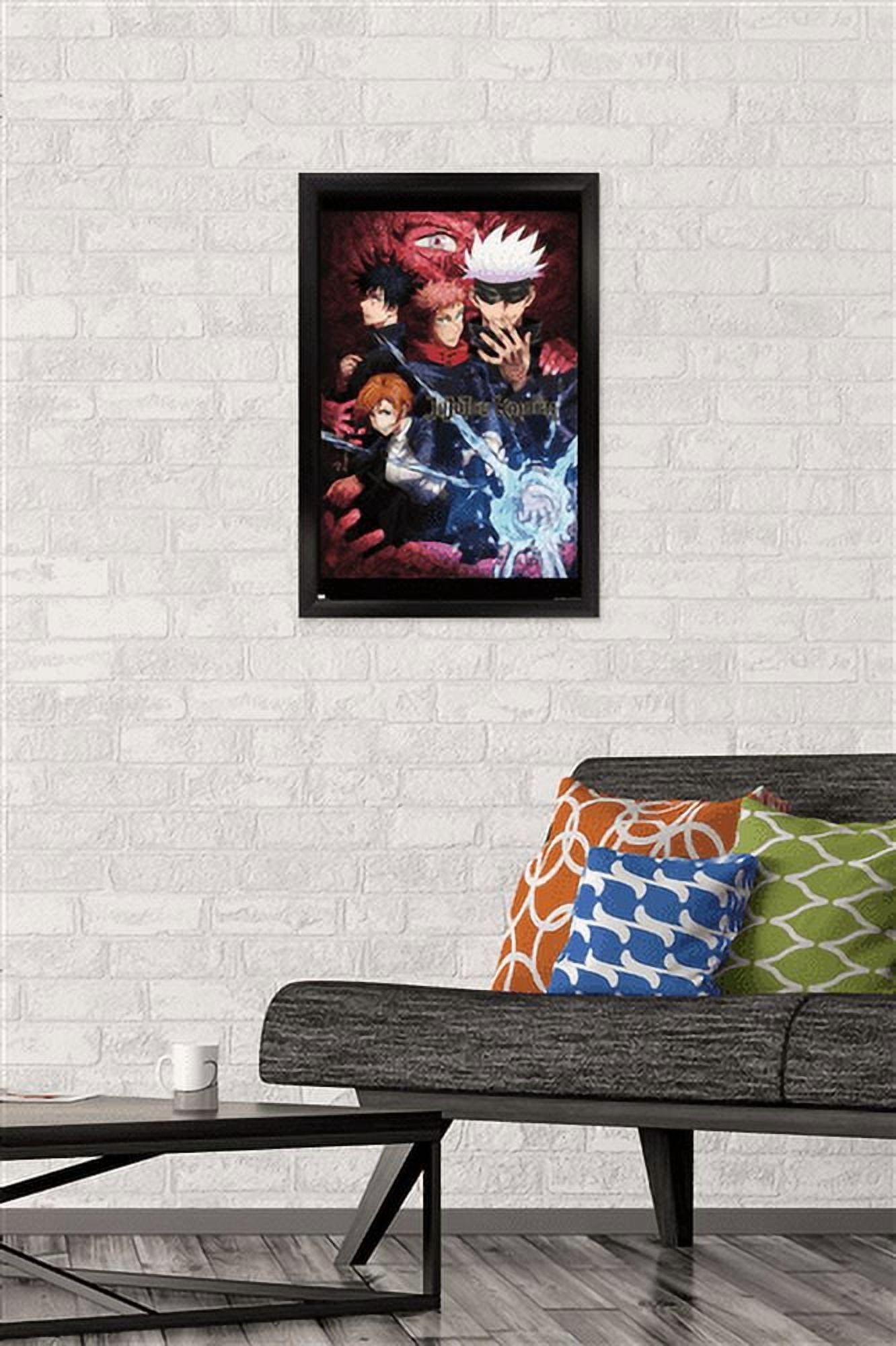Jujutsu Kaisen - One Sheet English Wall Poster, 14.725" x 22.375", Framed