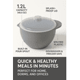 thumbnail image 6 of Microwave Soup and Stew Maker Bowl with Lid and Spout, 1.2L BPA-Free Cooker for Rice, Pasta, Noodles, Cereal, Oats, Vegetables and More – Dishwasher and Freezer Safe, 6 of 7