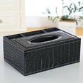 thumbnail image 4 of Kraoden Multifunctional Leather Remote Control Storage Box & Tissue Holder, Stylish Organizer for Living Room, Office, and Bedroom, Space Saving Design, Easy to Clean, 4 of 6
