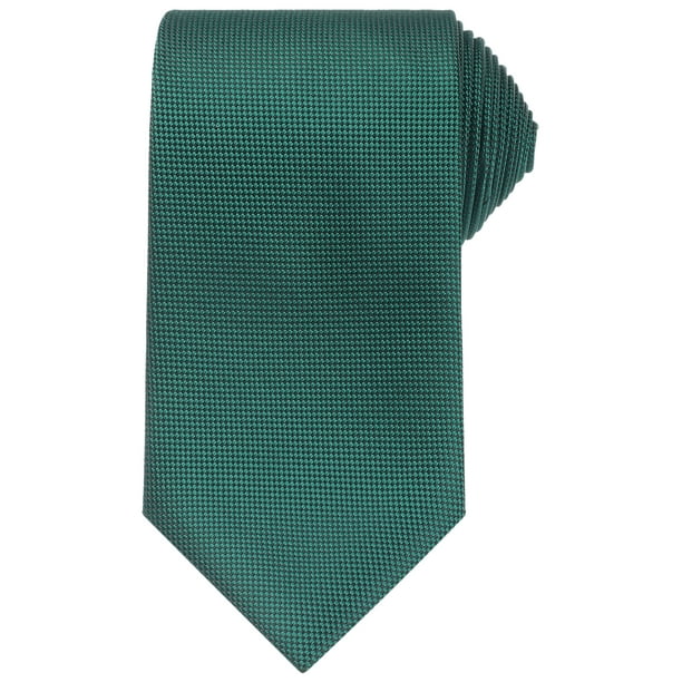 CORBATA DE HOMBRE INSPIRE CHIC para el Día del Padre, corbatas de color sólido, corbatas texturizadas clásicas para bodas formales, talla única, verde oscuro