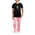 thumbnail image 4 of CafePress - Sock Monkey Ice Hockey Women's Dark Pajamas - Women's Short Sleeve Print T-Shirt and Pants Dark Cotton Pajama Set, 4 of 7