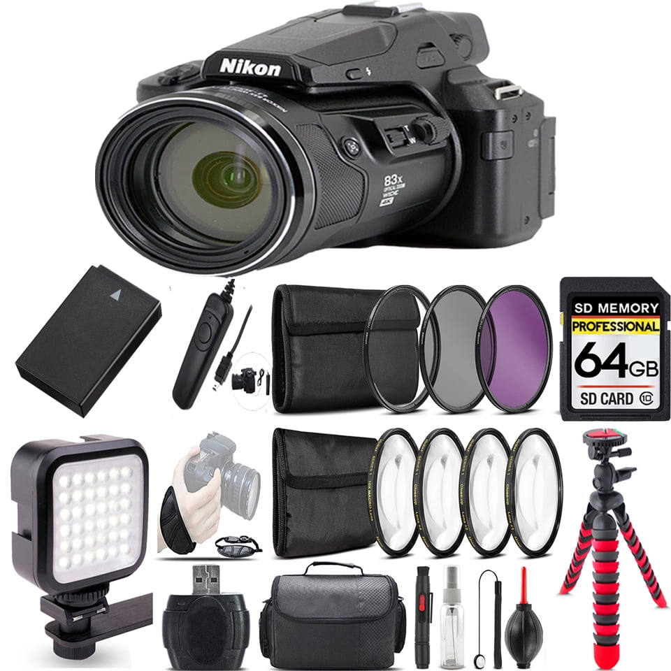 Nikon COOLPIX P950 Camera with 83x Zoom, WiFi, 2x 64GB Memory