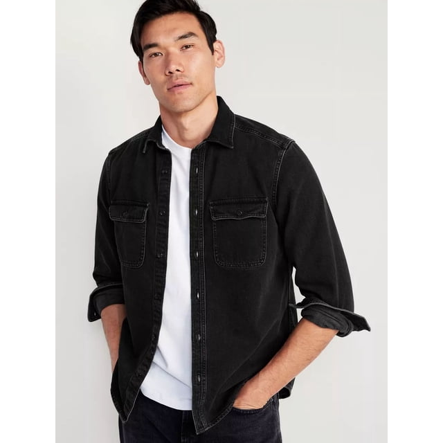 Camisa De Manga Larga De Mezclilla Old Navy Para Hombre