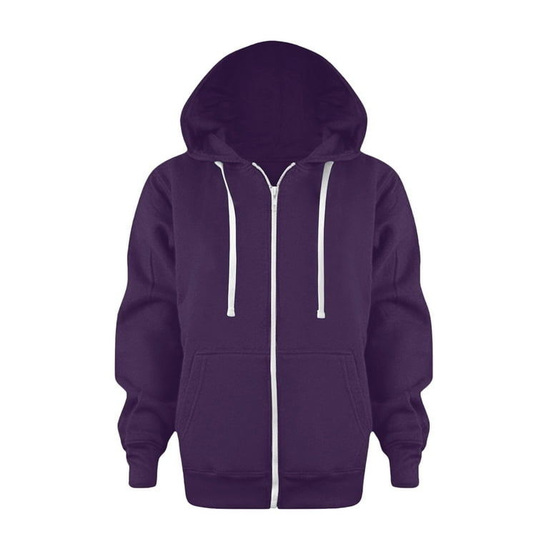 Lycaql Kids Zip Up Hoodie Solid Color for Boys and Girls