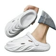 thumbnail image 3 of Mens House Slippers Extra Wide Soft Sole Slip On House Shoes Breathable Non Slip Comfortable Casual Indoor Outdoor Arch Support Mens Slipper Size 40, 3 of 8