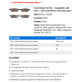 thumbnail image 2 of Front Brake Pad Set - Compatible with 2015 - 2019 Land Rover Discovery Sport 2016 2017 2018, 2 of 2