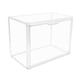 thumbnail image 1 of GUDEMAY Contenedores de almacenamiento de plástico apilables transparentes con tapa de atracción magnética, vitrinas para libros y cosméticos a prueba de polvo, vitrina coleccionable de figuras grande, 1 of 5