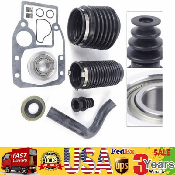 For Volvo Penta SX/OMC Cobra U-Joint Exhaust Gimbal Bearing Bellows Transom Kit