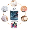 thumbnail image 4 of 4 Pack Shark with Christmas Hat Qtip Holder Dispenser Clear Plastic Storage Apothecary Jars for Cotton Swabs Balls Pads Floss, 4 of 7