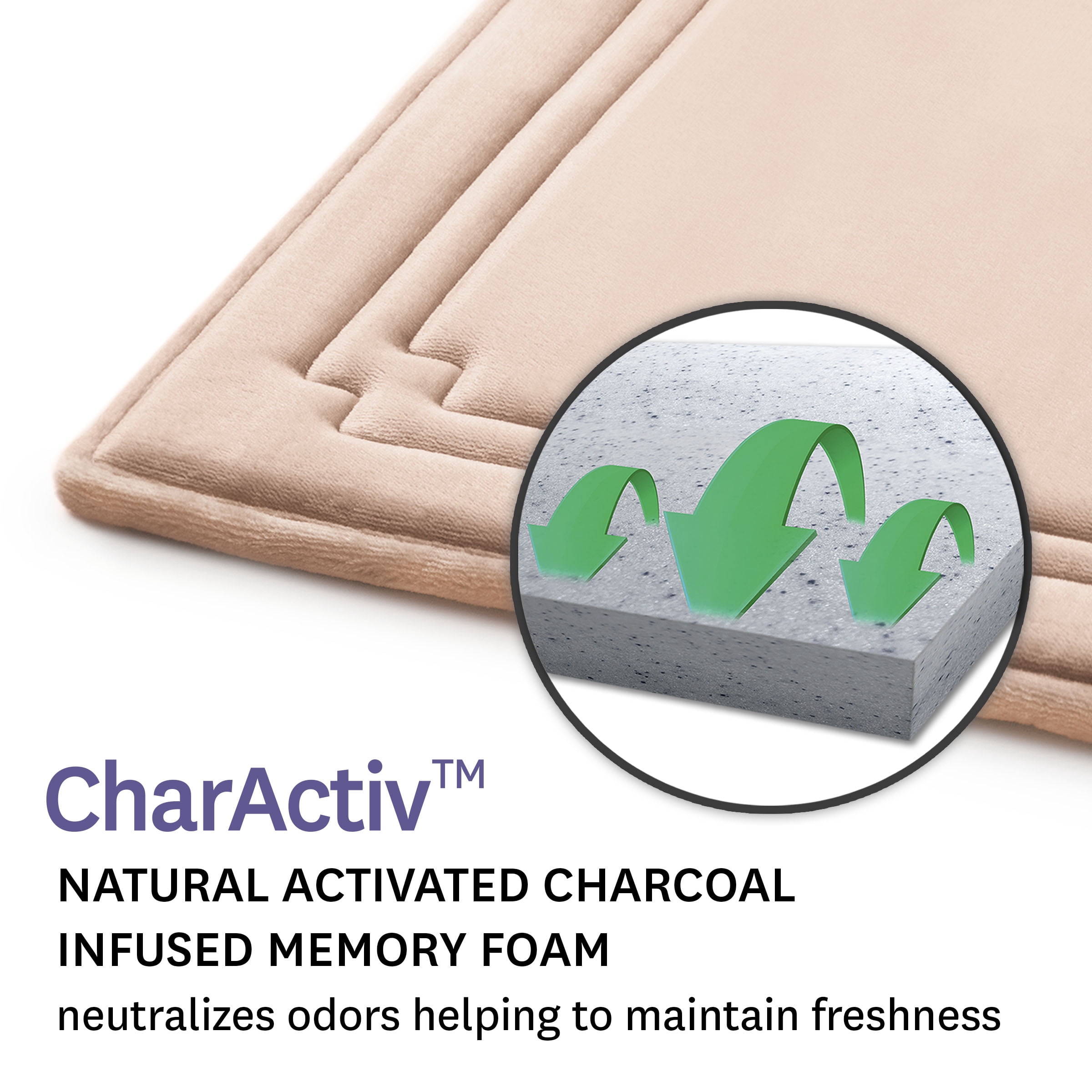 Better Homes & Gardens Thick & Plush Bath Rug, Cherry, Charcoal Infused Memory Foam, 21x34"