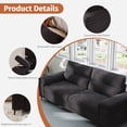 thumbnail image 6 of 88" Oversized Loveseat Sofa 3 Seat Modern Chenille Couch Adjustable Armrest for Living Room Small Spaces Gray, 6 of 10