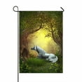 thumbnail image 1 of ABPHQTO Woodland Unicornio Ardilla Unicornio Bosque Árboles Hogar Exterior Jardín Bandera Casa Banner 70x100 cm, 1 of 1