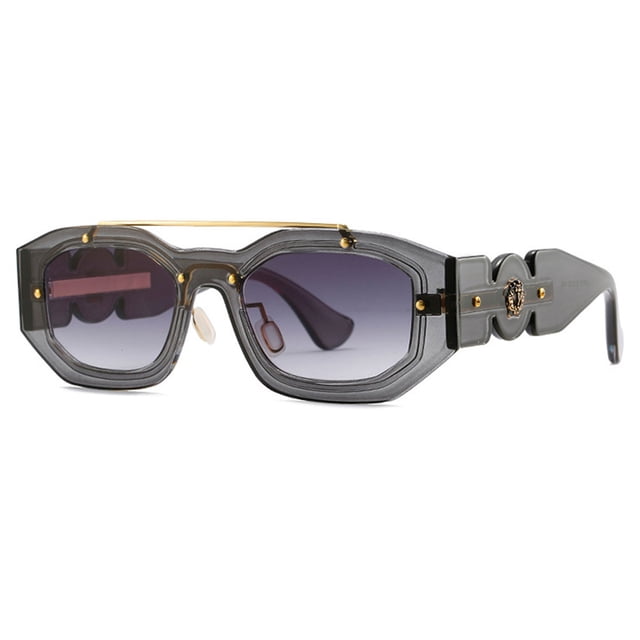 Gafas de sol de moda europeas y americanas con montura cuadrada para mujer, hechas de PC y HD