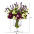 thumbnail image 2 of Nearly Natural A1052 Mixed Flower Artificial Arrangement in Royal Urn, 2 of 2