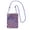 Purple, variant on Lightweight Crossbody Cell Phone Purse Bag with Arm Band, Wallet & Key Pouch for Walking, Travel and Hiking, Twisted Checkerboard, Fuchusia