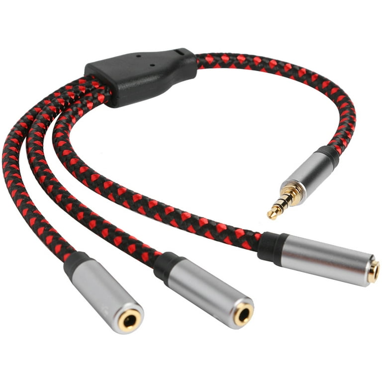 Duplicator Cable audio Splitter headset Jack 3.5mm Splitter 1 male to 3  female