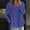 Blue 1, variant on Outfmvch Boho Tops for Women Bohemian Tees 3/4 Sleeve Tunic Top Linen Shirts for Women Tunic Top Flowy Embroidered Blouse Loose Fit Causal Blouses Long Sleeve Floral Round Neck Lightweight Blue L