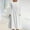 White, variant on Womens Dresses Clearance Plus Size Women's Autumn And Winter Casual Round Neck Long Sleeve Folding Floral Printed Dresses White L JE