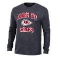 thumbnail image 2 of Men's Champion Black Kansas City Chiefs Ultimate Tri-Blend Long Sleeve T-Shirt, 2 of 3