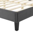 thumbnail image 5 of Modway Current Performance Velvet Twin Platform Bed in Charcoal, 5 of 10