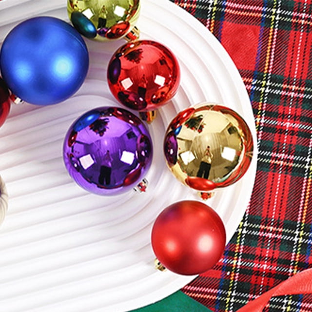 VONKY 24pcs/set Christmas Ball Ornaments Wide Application For Home Decor Durable coffee 1Set