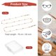 thumbnail image 3 of Correa para Gafas Uxcell [3pcs] - Sujetadores de Gafas Alrededor del Cuello para Hombres y Mujeres - [Dorado Brillante - 30 PULGADAS] Lanyard Ajustable para Gafas de Sol, 3 of 6