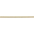thumbnail image 2 of Real 14kt Yellow Gold 2mm Regular Rope Chain Anklet; 10 inch; Lobster Clasp; for Adults and Teens; for Women and Men, 2 of 4