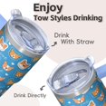 thumbnail image 4 of 20OZ Dog Themed Thoughtful Gift Tumbler with Handle Stainless Steel Insulated Cup Special Dog Lover Gifts Unique Birthday Christmas Presents for Dog Lovers Women Men Fits Most Car Cup Holders, 4 of 6