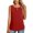 Red, variant on Babysbule Women Summer Tops Shirts Fashion Women Causal Round Neck Solid Color Sleeveless Elegant T-Shirt Summer Tank Tops