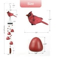 thumbnail image 6 of Wind Chimes for Outdoor, Red Bird Wind Chimes Indoor Resin Decorative Metal Hanging Bells Wind Chime, Wind Chimes for Outside Garden Hanging Decor, Gifts for Woman Mom Wife, 6 of 7