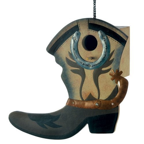 Western Boot Birdhouse 2PK by