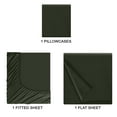 thumbnail image 3 of BELIZZI HOME Twin Sheet Set - Double Brushed Microfiber Twin Bedding Set, 3 Piece Deep Pocket Twin Sheet - Ultra Soft, Easy-Fit, Wrinkle Free, Quick Dry, Easy Care Twin Sheets - Olive Green, 3 of 5