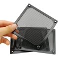 thumbnail image 3 of Paquete de 4 rejillas de filtro para ventilador de computadora con tornillos, malla de aluminio ultrafina, Color negro, 3 of 5