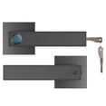 thumbnail image 1 of Door Lock, Electronic Fingerprint Lock USB Rechargeable Biometric Fingerprint Smart Lock Handle With Key For Bedroom Hotel Apartment Office ,Easy to Install, 1 of 7