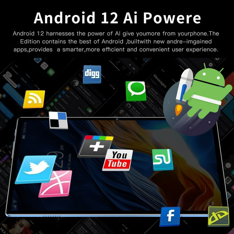 Androidタブレット本体 Tablet BDF Technology BDF 10.1-inch FHD Tablet, 256GB SSD, Android 12, 4G, Wi-Fi