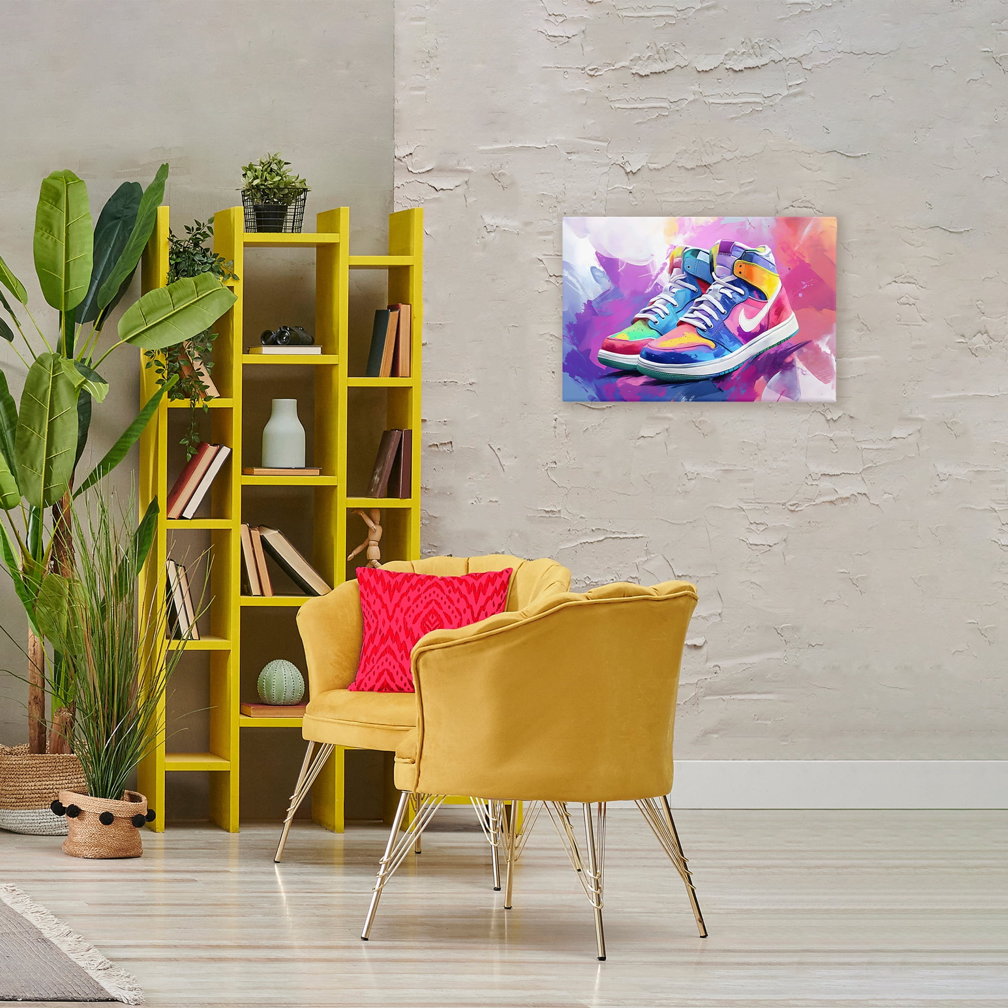 Stupell Industries Stylish Vintage Sneakers Canvas Wall Art, design by Creative Studio