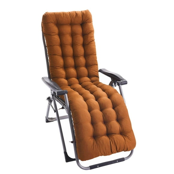 Coussin de Fauteuil Inclinable Intérieur Extérieur Patio Coussin de Chaise Dossier Haut Épais Rembourré Coussins de Chaise Longue Tapis
