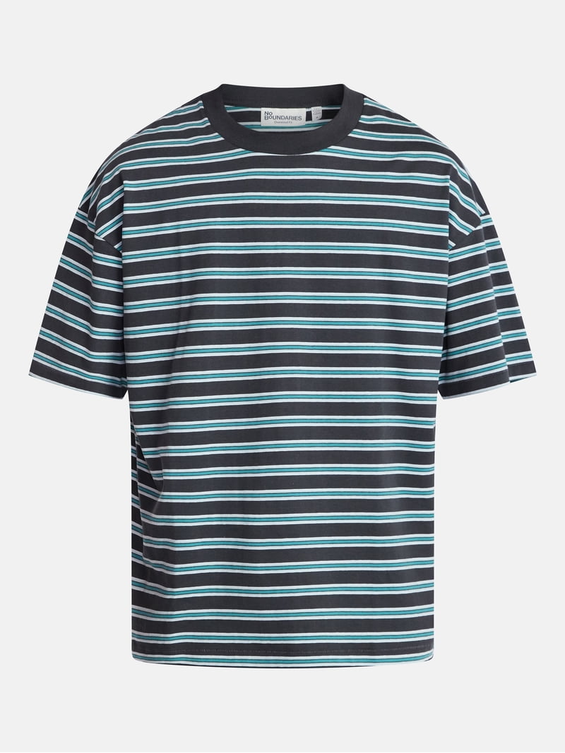 トップス everyone multi border short sleeve t XL No Boundaries Stripe Pattern Tee with Short Sleeves, Men's XS-4XLT
