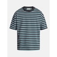 thumbnail image 5 of No Boundaries Stripe Pattern Tee with Short Sleeves, Men's XS-4XLT, 5 of 5
