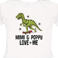 thumbnail image 4 of Inktastic Mimi and Poppy Love Me Grandson Boys Long Sleeve Baby Bodysuit, 4 of 5