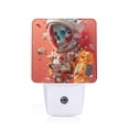 thumbnail image 1 of Fotbe Space Skeleton Art Luz Nocturna LED, Luz de Noche con Sensor de Luz Natural de Anochecer a Amanecer, Se Enchufa a la Pared, Blanco Cálido 0.5W-US, 1 of 7