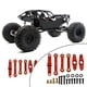 thumbnail image 4 of Juego de 6 varillas de tracción metálicas para coche RC todoterreno TT02 a escala 1:10 de alta velocidad. rojo, 4 of 8