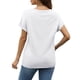 thumbnail image 5 of Corto para las Mujeres Casual Verano 2025 Pascua Impresión V-Cuello Camiseta, Ligero 95% Poliéster 5% Spandex Top para Toda la Temporada Hogar Y Diario, 5 of 7