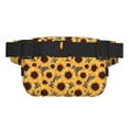 thumbnail image 3 of Kdxio Artistic Zebra Print Sunflower Crossbody Double Layer Waist Bag Belt Bag for Unisex Fanny Pack Fashion Waist Packs for Hiking Running Shopping Traveling, 3 of 9