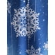 thumbnail image 4 of Talla grande Navidad Copo de nieve Imprimir Handkerchief T Shirt Rosegal Mangas largas de talla grande, 4 of 5